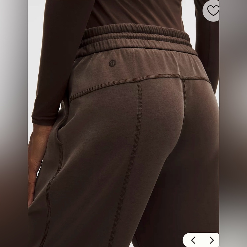 lululemon athletica Women's Brown Wide-Leg Sweat Pants